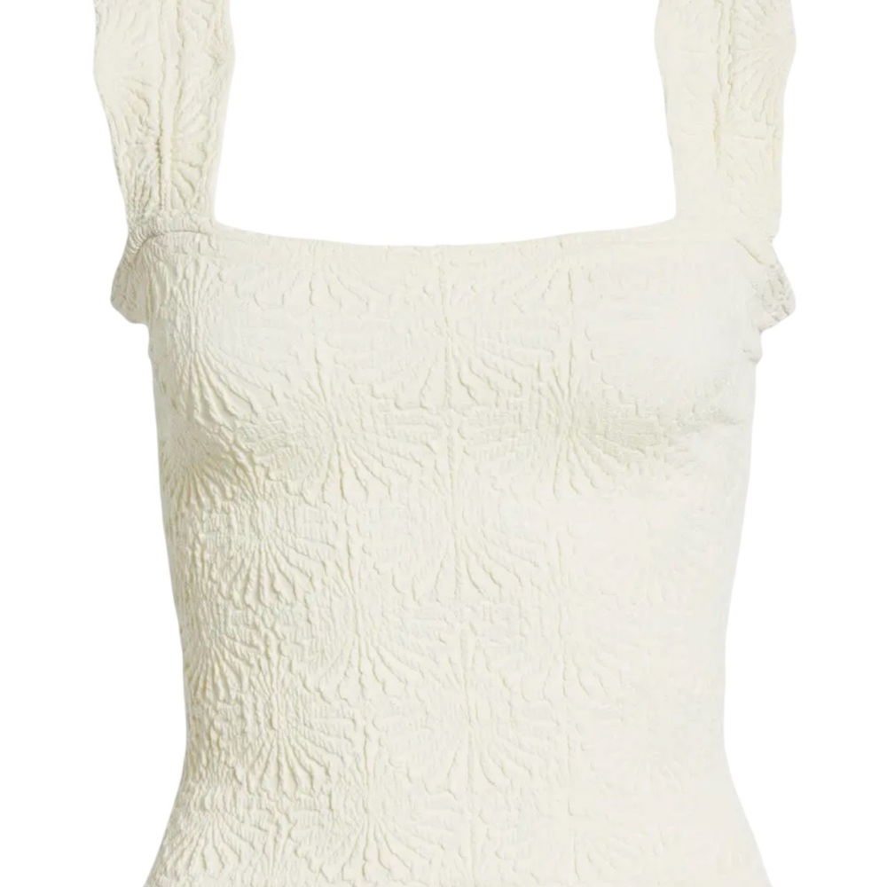 Free People Love Letter Floral Square Neck Tank Top